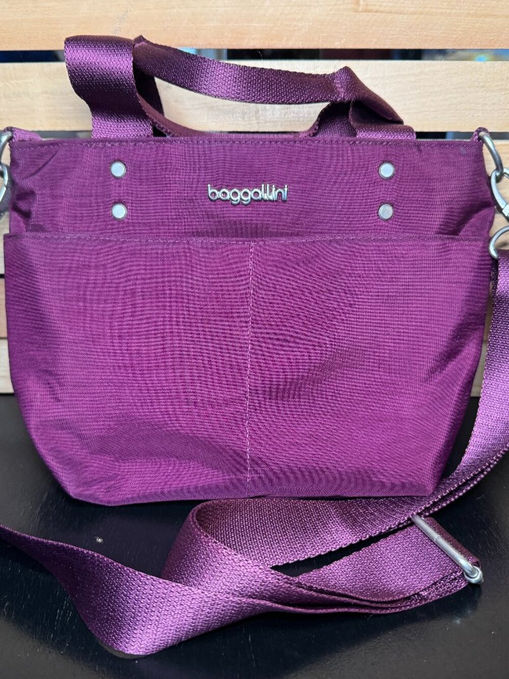 Baggallini Mini Carryall Tote - Mulberry